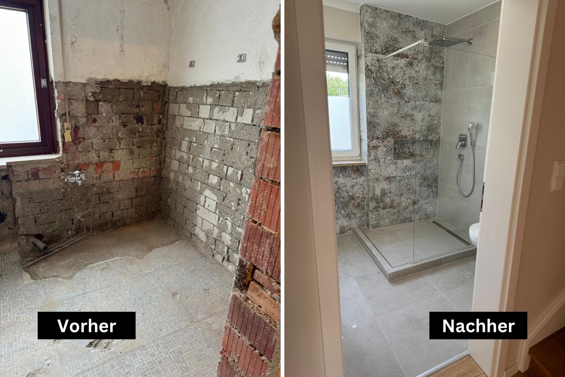 Badsanierung Vorher Nachher